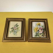 coppia di quadri vintage con