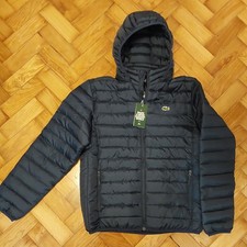 Cappotto giacca imbottito blu scuro Lacoste