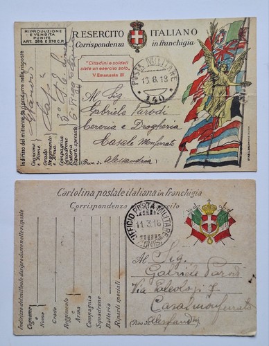 Cartoline franchigia regio - cartoline,