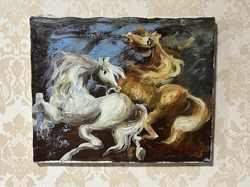 Quadro dipinto olio - su, tela