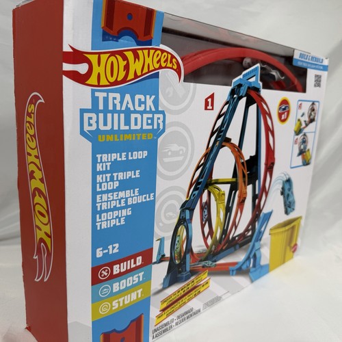 Hotwheels track builder triple - hotwheels,