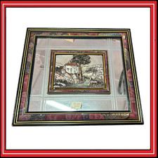 Quadro Specchio con Bollino Gioielleria Oro Argento Vintage 42x36.5cm Arredo