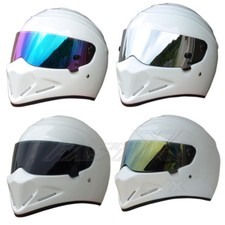 Casco moto corsa bianco casco