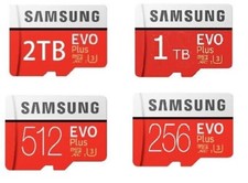 Samsung EVO Plus 256 GB 512 GB 1 TB 2 TB Micro SD MicroSDXC UHS-! Scheda di memoria U3 C10
