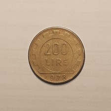 1978 200 LIRE LAVORO REPUBBLICA ITALIANA ERRORI SEGNI PARTICOLARI DIFETTI RARI