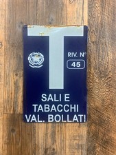 Metal sign, salts and tobacco