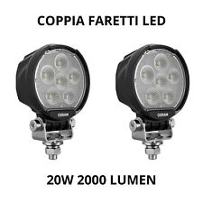 COPPIA FARETTI LED ROTONDO 20W 2000 LUMEN VX100-WD FUORISTRADA BARCA AUTO 4X4