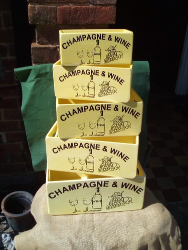 Scatola portaoggetti champagne - scatola,