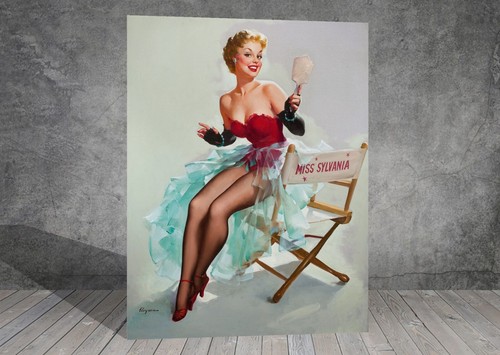 Gil elvgren admiring miss - gil,