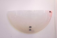 CLUB PARETE ROSA APPLIQUE LAMPADA LA PARETE VETRO DI MURANO MONTATURA NIKEL