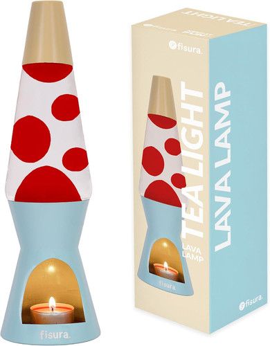 Lampada lava con candela - lampada,