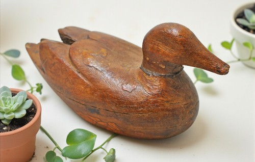 Figura anatra legno - figura,
