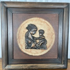 Quadro Maternità in legno Su