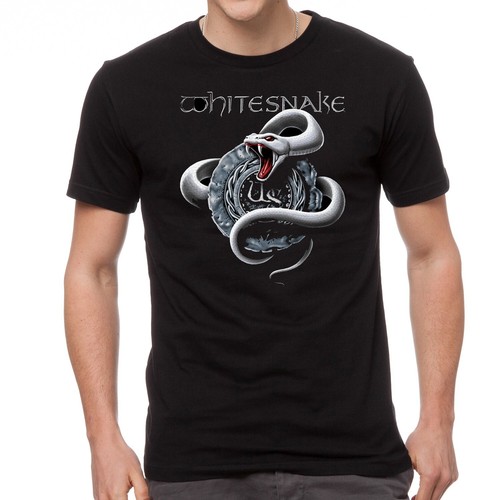 Maglietta nera whitesnake - maglietta,