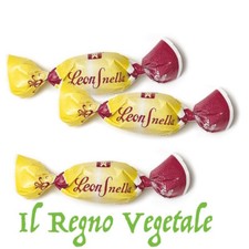 LEONE Caramelle LEONSNELLA Gusto RABARBARO SENZA ZUCCHERO NE GLUTINE 100g ITALY