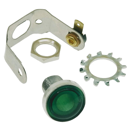 Spia luce verde manubrio - spia,