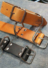 COLLARE COLLARI PER CANE ARTIGIANALE IN CUOIO PELLE ROBUSTO GRANDE MEDIO PICCOLO
