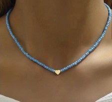 Girocollo blu turchese con