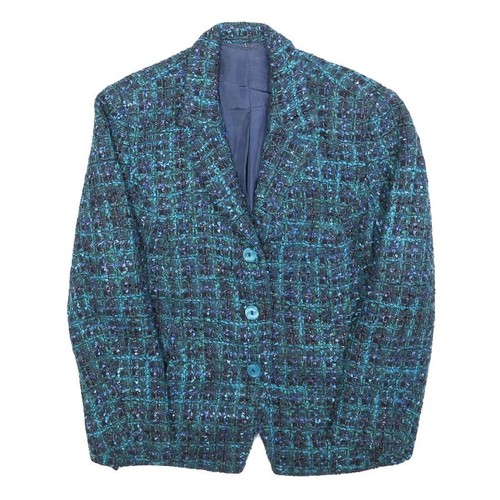 Giacca donna quadri blu - giacca,