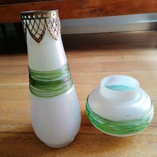 Art nouveau opalescent glass - art,