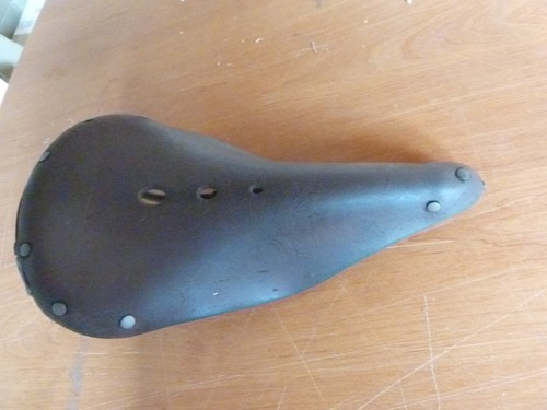 Ancien vélo selle cuir brown - vélo,