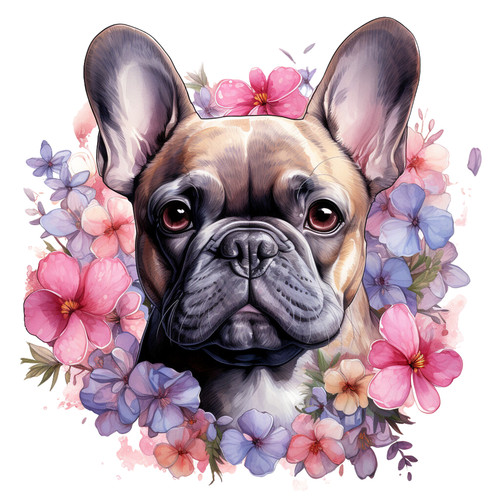 Bulldog francese cane auto