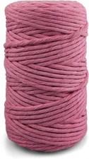 1x corda macramè colorata rosa pastello 5 mm 100 m corda cotone singola ritorta