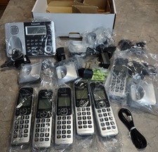 Telefono cordless Panasonic ricondizionato KX-TGF376S 6 telefoni blocco chiamate Bluetooth