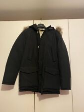 WOOLRICH PARKA DONNA, NERO, TAGLIA UK14, COME NUOVO, SPEDIZIONE GRATUITA