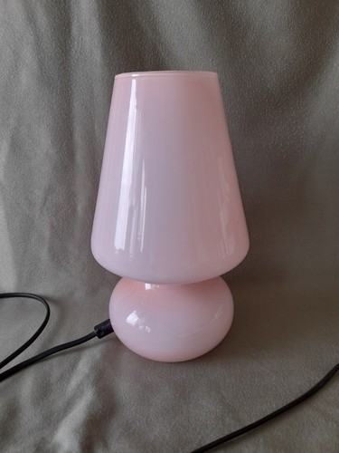 Lampada vetro rosa murano - lampada,