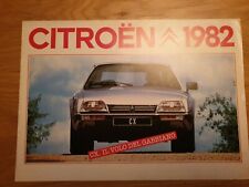 BROCHURE DEPLIANT CATALOGO CITROEN CX e CX BREAK 1982 ITALIANO 4 PAG