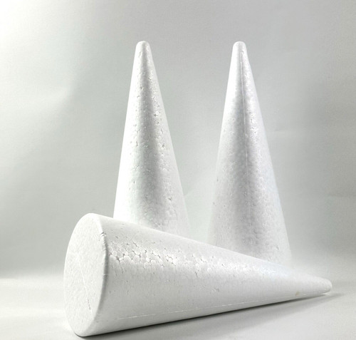Cono bianco polistirolo