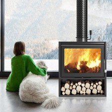 Stufa legna 10kW Black, 60 m3