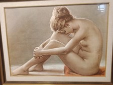 Quadro dipinto nudo di una