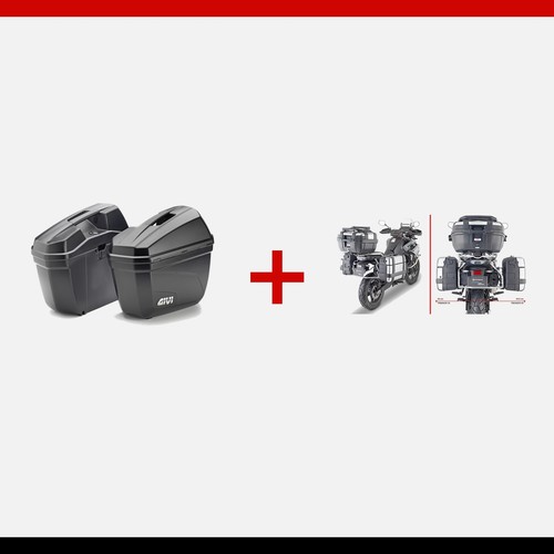 Kit givi e22n valigie - givi,