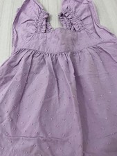 Vestitino Primark Taglia 6-9 Mesi Colore Viola Lilla Giromanica a Farfalla