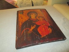  antica icona santa madonna da