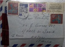 5 FRANCOBOLLI su Lettera