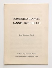 Domenico Bianchi Jannis Kounellis Gall. Ugo Ferranti Roma 1998 Invito/Ephemera