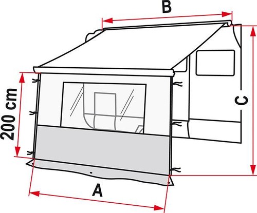 Pannello tenda anteriore