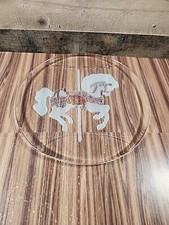 Vintage Etched Glass Carousel
