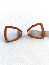 Cravatta fiocco in legno unica