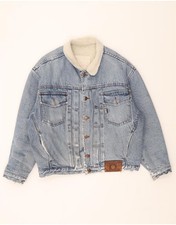 Giacca sherpa uomo denim