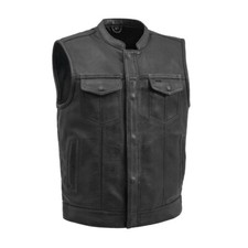 Gilet in vera pelle di mucca