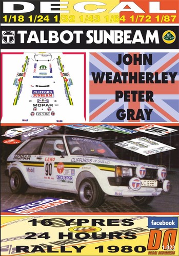 Decal talbot sunbeam lotus - decal,