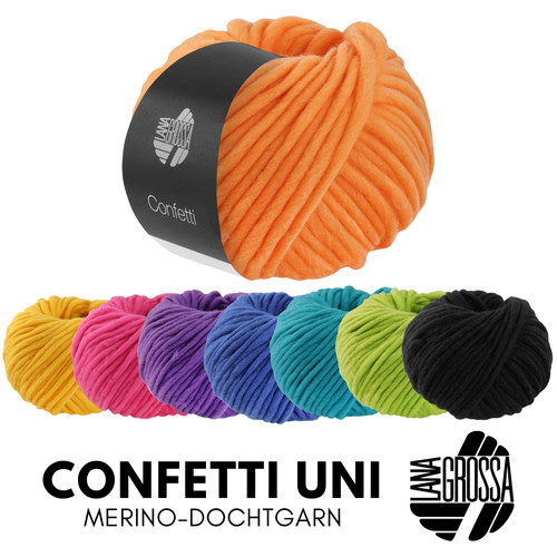 Lana grossa confetti uni - confetti, 100