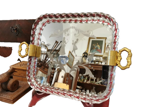 Barovier vassoio specchio - ,