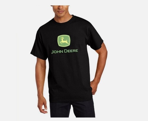 Maglietta uomo john deere nera - uomo,