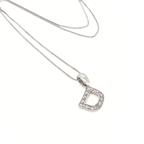 Collana donna iniziale lettera - donna,