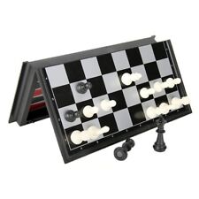 SCACCHIERA DA VIAGGIO MAGNETICA 3 IN 1 SCACCHI BACKGAMMON DAMA PIEGHEVOLE BASE 